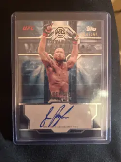 Topps Ufc Knockout 2026 Joe Pyfer Octagon Warriors Auto /299 Card - Image 2