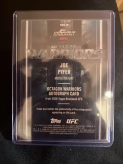 Topps Ufc Knockout 2026 Joe Pyfer Octagon Warriors Auto /299 Card - Image 3