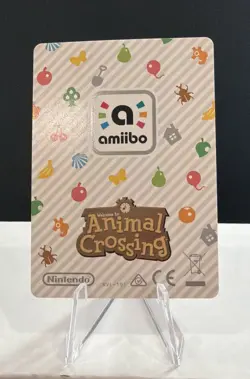 #018 BOB - Animal Crossing Amiibo Card - Authentic Series 1 NM - Image 2
