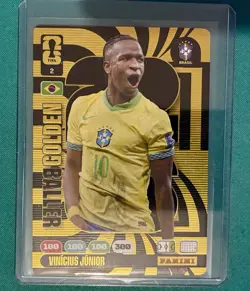 Panini Adrenalyn XL 2026 FIFA World Cup GOLDEN BALLER Card Vinicius Junior #2 - Image 1