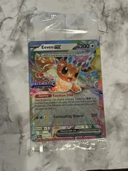 Eevee ex 075/131 Prismatic Evolutions Stamped Sealed Promo Pokemon TCG Card NM - Image 1