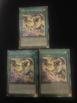 3x Spell Card Soul Exchange Starlight Rare Mp25! Near Mint Condition - Image 1