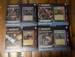 Wizards of the Coast MTG Warhammer 40,000 Universes Beyond Commander 4 Decks - Image 1