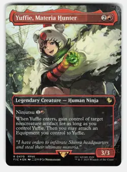 YUFFIE, MATERIA HUNTER (BORDERLESS) ( CHOCOBO TRACK FOIL ) - NIJIHAYASHI NM/M - Image 1