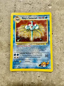 Pokemon TCG Misty’s Tentacruel 10/132 Holo Rare Gym Heroes WOTC 2000 - Image 1
