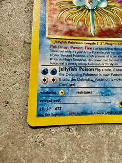 Pokemon TCG Misty’s Tentacruel 10/132 Holo Rare Gym Heroes WOTC 2000 - Image 2