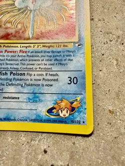 Pokemon TCG Misty’s Tentacruel 10/132 Holo Rare Gym Heroes WOTC 2000 - Image 3