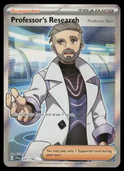 Pokemon Cards Professor's Research Professor Turo 241/198 Scarlet & Violet NM *4 - Image 1