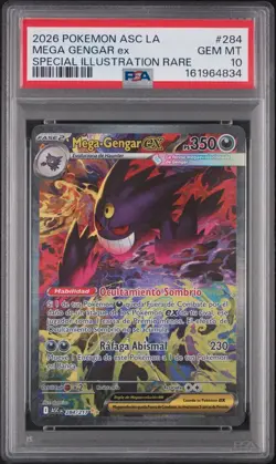 2026 POKEMON ASC LATIN-SPECIAL ILLUSTRATION RARE #284 MEGA GENGAR EX PSA 10 - Image 1