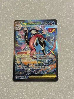 Mega Greninja ex 116/086 Me04: Chaos Rising Special Illustration Rare Pokemon - Image 2