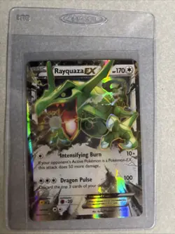 2015 Pokemon Roaring Skies Rayquaza 75/108 XY Holo Ultra Rare Near Mint NM - Image 1