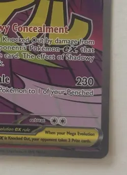 Mega Gengar EX 269/217 Sun & Moon Secret Rare Holo Full Art English 350HP - Image 4