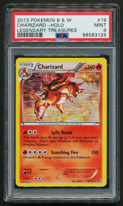 Charizard 19/113 Holo Rare Pokemon 2013 B&W Legendary Treasures PSA 9 MINT - Image 1