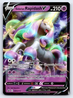 Galarian Rapidash V SWSH111 Holo Promo Sword & Shield Promo Pokemon Near Mint - Image 1