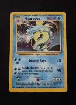 Pokemon TCG Gyrados Base Set 6/102 Holo Rare Vintage Wotc Nm- - Image 1