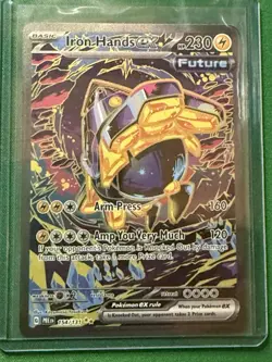 Pokemon Iron Hands ex 154/131 Prismatic Evolutions Special Illustration 154 SIR - Image 1
