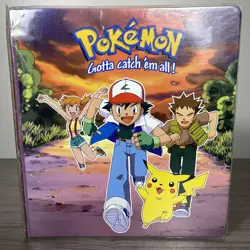 Vintage Nintendo Creatures Game Freak 3 Ring Pokemon Binder 1995-1998 - Image 1