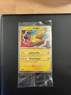 (SEALED) Team Rocket's Zapdos 070/182 Pokemon Destined Rivals GameStop Promo - Image 1