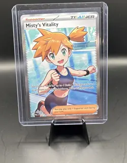 Misty's Vitality Full Art Holo 111/084 Pitch Black Ultra Rare NM English - Image 1