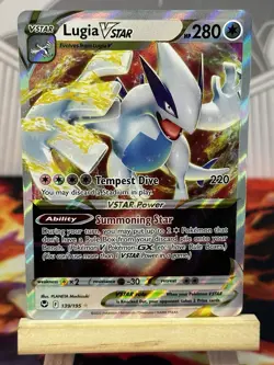 Lugia VSTAR 139/195 Swsh12: Sword & Shield - Silver Tempest Holo Pokemon Card NM - Image 1