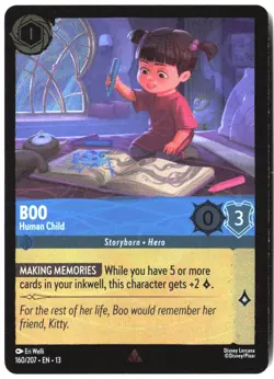 Disney Lorcana TCG Boo - Human Child 160/207 Rare Foil Attack Of The Vine - Image 1