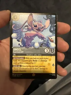 Angel Experiment 624 Lorcana Winterspell Legendary Non Foil NM 191/204 Disney - Image 2