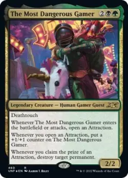The Most Dangerous Gamer (Galaxy Foil) -Foil Near Mint MTG Unfinity - Image 1