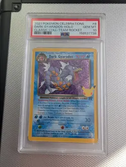PSA 10 Dark Gyarados 8/82 Celebrations Classic Collection Holo Pokemon Card - Image 1