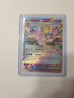 Espeon ex - (Prismatic Evolutions Stamp) 034/131 Miscellaneous Cards & Products - Image 1