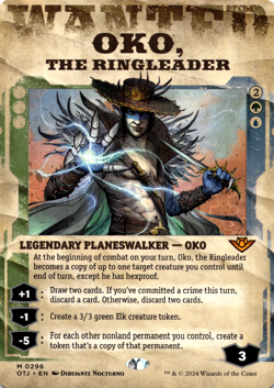 Oko, The Ring Leader Showcase NM Outlaws of Thunder Junction MTG - Image 1