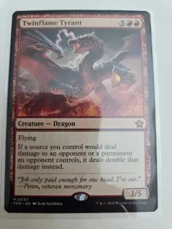 a new Twinflame Tyrant -Foundations MTG # 97 NM - Image 1