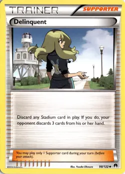 Delinquent 98/122 XY - BREAKpoint Pokemon Card TCG - Image 1