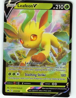 Leafeon V - 13/159 Crown Zenith - Pokemon TCG - 2023 - Image 1