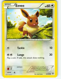 Eevee - 63/98 Ancient Origins - Pokemon TCG - 2015 - Image 1