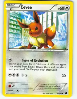 Eevee - 90/116 Plasma Freeze - Pokemon TCG - 2013 - Image 1