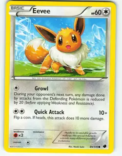 Eevee - 89/116 Plasma Freeze - Pokemon TCG - 2013 - Image 1