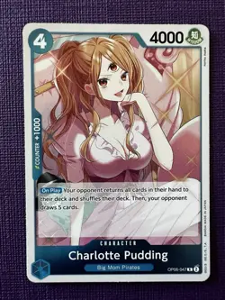 Charlotte Pudding OP06-047 (Rare) Wings of The Captain ONE PIECE Card Game - Image 1