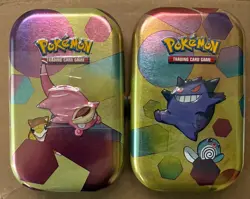 Lot of 2x 151 Mini Tins Gender Slowpoke Factory Sealed Brand New Pokemon - Image 1