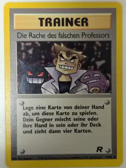 Revenge of the False Professor 76/82 Team Rocket German NM Pokemon - Image 1