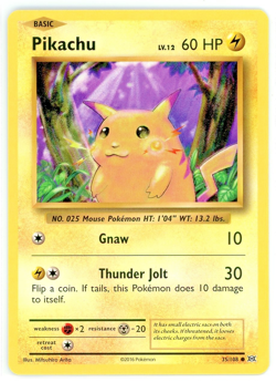 Pokemon TCG Pikachu Evolutions 35/108 Regular Common NM - Image 1