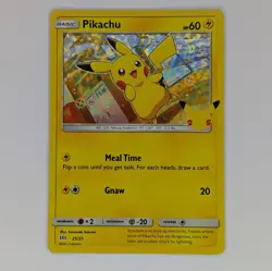 Pikachu 25/25 Holo Pokemon McDonald's 25th Anniversary Promo Card - Image 1