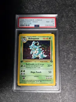 1999 Pokemon Jungle 1st Edition #7 Nidoqueen Holo PSA 8 NM-MT - Image 1