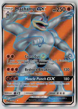 Machamp GX 135/147 Ultra Rare Burning Shadows Pokemon Holo NM - Image 1