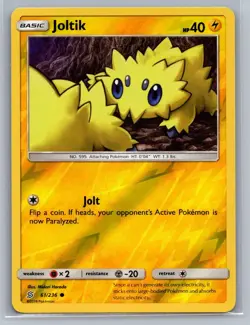 Reverse Holo Joltik 61/236 Common Unified Minds Pokemon NM - Image 1