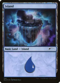FOIL Island Secret Lair Magic MTG Land CARD 1x (552) - Image 1