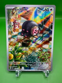 Lechonk 209/197 Illustration Rare Obsidian Flames Pokemon Holo Near Mint - Image 1
