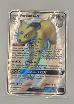 Persian GX 207/214 Rare Ultra Unbroken Bonds Pokemon Near Mint - Image 1