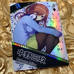 Miku Nakano The Quintessential Quintuplets Sexy Anime Waifu Foil R Card - Image 4