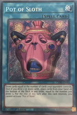 CORI-EN061 Pot of Sloth Secret Rare 1st Ed YuGiOh - Image 1