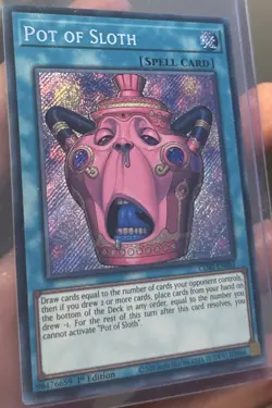 CORI-EN061 Pot of Sloth Secret Rare 1st Ed YuGiOh - Image 3